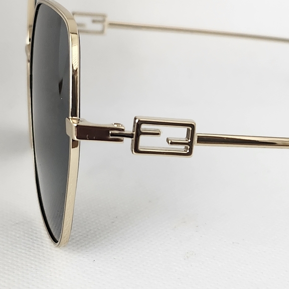 Fendi Gold Rimmed Hexagonal Sunglasses main image 7
